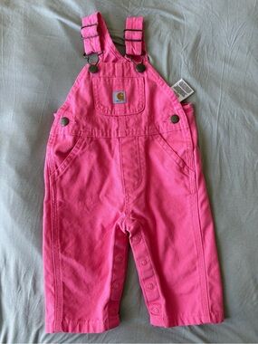 Carhartt Kids Hot Pink Cotton Overalls